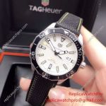 Japan Grade Replica Tag Heuer Calibre 5 Automatic Watch White Dial Nylon strap